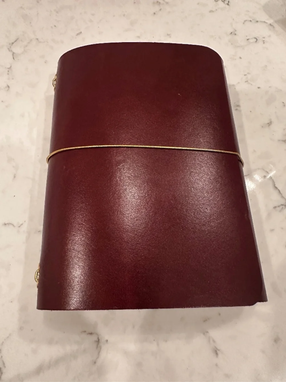 Trifold travelers leather cover